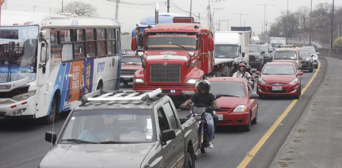 tráfico en la vía Perimetral