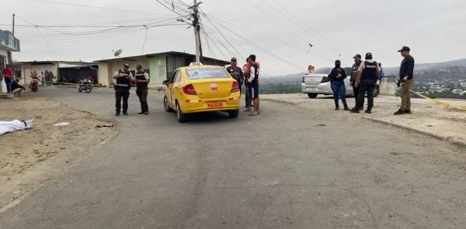 Algunas personas socorrieron al taxista, pero él estaba muerto.