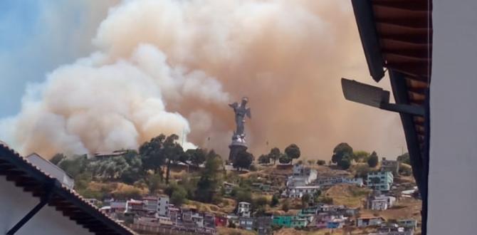 Incendio en El Panecillo