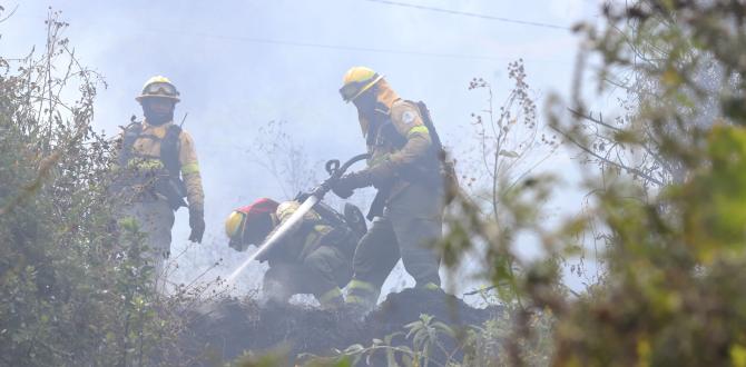 Incendio en El Panecillo