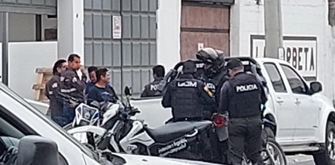 La Policía llegó al sitio.