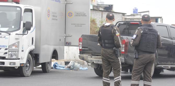 Una ambulancia llegó al sitio para levantar el cadáver.