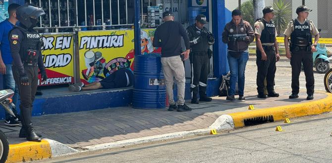 Uno de los hechos violentos ocurrió en los exteriores de una ferretería ubicada sobre la Avenida El Ejército.