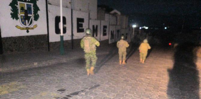 En el recorrido realizado en la parte externa del centro de privación de libertad.