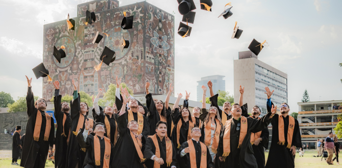 Estudiantes graduados en la UNAM.