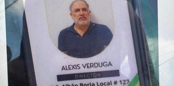 Alexis Verduga, supuesto objetivo del atentado.