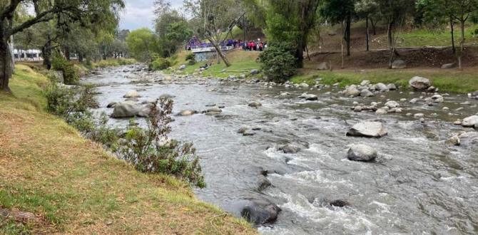 Río Tomebamba en Cuenca.