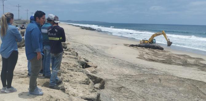 El enorme cetáceo fue enterrado en Mar Bravo, Salinas.