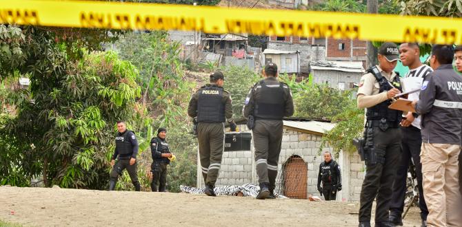 La Policía llegó al sitio para levantar indicios balisticos.