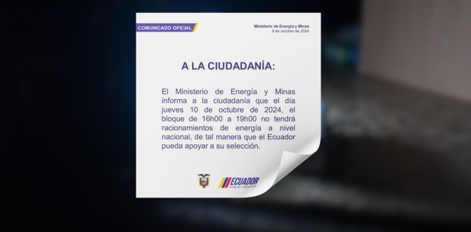 El comunicado del Gobierno sobre suspensión de apagones.