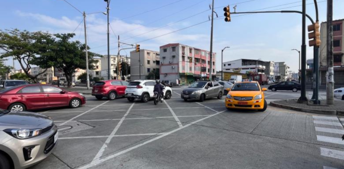 Los cortes de luz afectan el tránsito en Guayaquil.