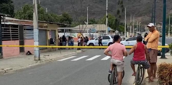 El Florón, en Portoviejo, se 'tiñó' de rojo sangre.