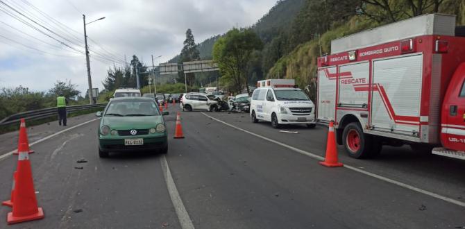 Accidente de tránsito en la avenida Simón Bolívar