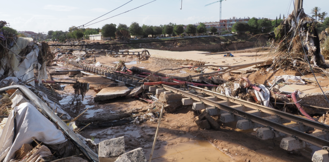 La DANA ha dejado destrucción en Valencia, España.