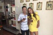 La modelo Andrea Espinoza denunció a su ex.