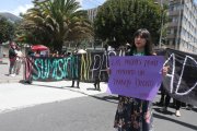 Mujeres trans participaron de la marcha por el 8 de marzo.