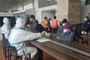 En el Aeropuerto José Joaquín de Olmedo de Guayaquil se llevan acabo controles como parte de las medidas de prevención ante la variante ómicron.