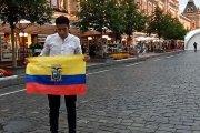Edison Montachana llegó a Ucrania hace dos años y medio para estudiar.
