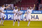 Tomás Molina (d) se  estrenó como goleador en Liga de Quito. Ahora quiere marcar en la Copa Sudamericana.