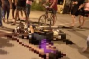 El hombre fue baleado mientras iba en su motocicleta.