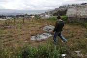 Los vecinos del barrio La Esperanza en el norte de Ambato, se sorprendieron al ver un feto incinerado