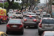 En el sector de la Alborada, al norte de la ciudad, el tráfico vehicular se vuelve cada vez más pesado