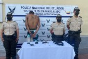 El detenido tenía el tatuaje de un rosario marcado en la espalda.