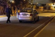 Este carro abandonado fue localizado por la policía.