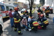 Choque de buses dejó 11 heridos en el norte de Quito