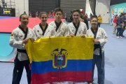 Alejandro Troya, Paula Poveda, Joel Campos, Fernando Salgado y Katlen Jerves consiguieron la medalla para el país.