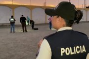 Las autoridades se hicieron presentes en la escena del crimen.