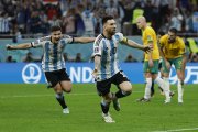 Lionel Messi marcó un gol en el triunfo de Argentina ante Australia.