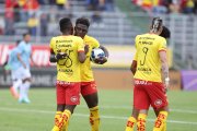 Los jugadores de Aucas  están motivados por el estreno copero ante Flamengo. Quieren sumar el triunfo en casa.