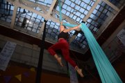 La danza aérea es una de las actividades en las que más gente participa.