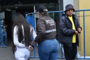 La mujer fue llevada a la Unidad de Flagrancia para la audiencia.