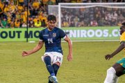 Xavier Arreaga en un partido de la selección del Ecuador