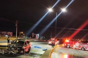 En la calzada terminaron Angelo y su acompañante. El chofer del auto huyó.