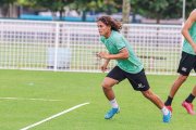 Erick Smith Zambrano en los entrenamientos del Orense SC