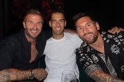 Messi compartió en su Instagram las imágenes de la cena con sus amigos.