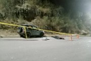 El auto implicado en el accidente.