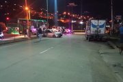 Los vehículos que sufrieron un accidente en Loja.