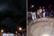 La noche del 19 de septiembre se vio un cuerpo luminoso volando sobre Punta Carnero Luego en la orilla del balneario apareció un orificio en la arena.