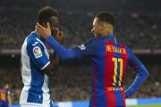 Neymar y Felipe Caicedo jugaron en la Liga Española.