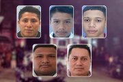 Las víctimas de la masacre fueron (de izquierda a derecha, arriba) Álvaro Reinel Lema Infante (33 años), Orvi Adony Gómez Gómez (19), Anthony Emanuel García Magallon (22), (abajo) Josiel Brayan Toaza Barragán (26) y Freddy Leopoldo Segura Llumitaxi (38).