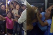 En el clip se observa a una menor alterada y gritando mientras ocurría la pelea.