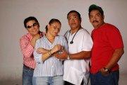 Oswaldo Segura, Amparo Guillén, Héctor y Andrés Grazón, la familia Vera, de Mis Adorables Entenados.