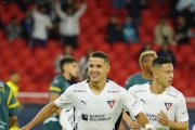 El delantero paraguayo Álex  Arce lleva 7 goles en 4 partidos disputados en Liga de Quito. Con Imbabura anotó su primer triplete.