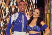 Evelyn Vanessa calderón hizo su mayor esfuerzo pero fue eliminada de Soy el Mejor. Aquile Zúñiga esel bailarín que la acompañó en la competencia.