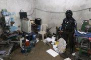 El taller clandestino en Guayaquil.