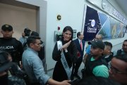 La reina de belleza llegó a Ecuador.